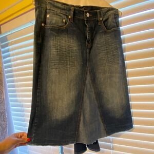 Vintage Drama Jeans Skirt 13/14 Y2K 90s Whimsy Fairygoth